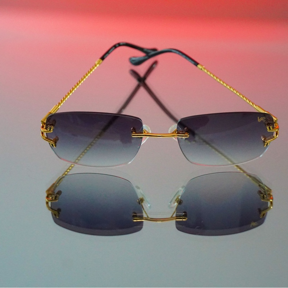 Bal Harbour Rimless Drill Mount 24K Gold